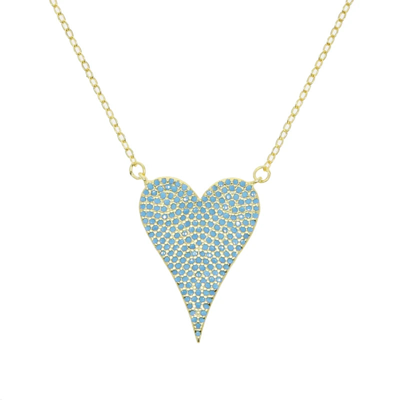 Chaîne fine avec pendentif coeur