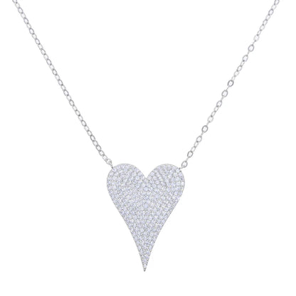 Chaîne fine avec pendentif coeur